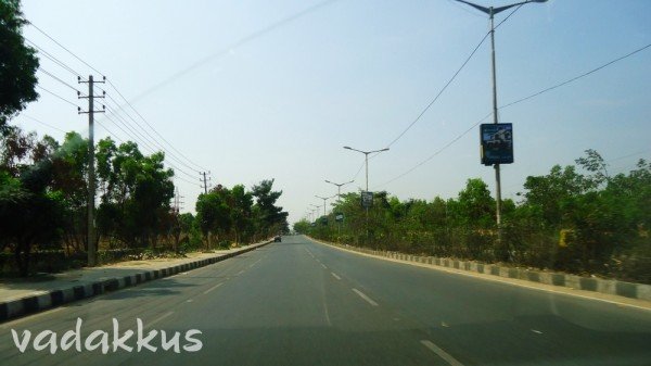 The Inner (Intermediate) Ring Road in Bangalore. Empty on Sunday