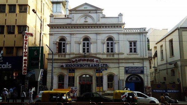 The historic Higginbothams Ltd Building on MG Road Bangalore built in 1897