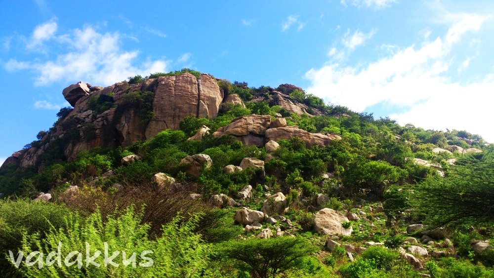 Rock formation making a hill near Patchur Vellore District Tamil Nadu