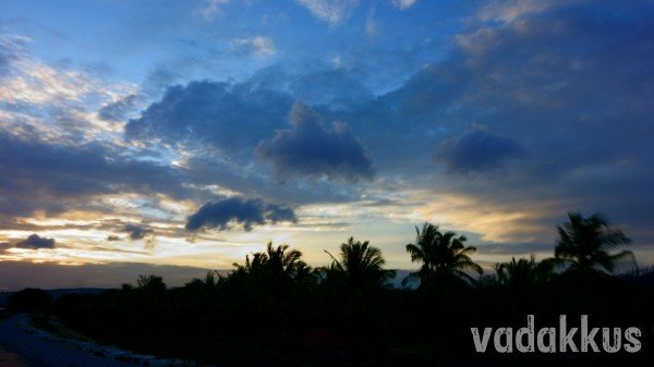 Gold and Blue Sunset at Mandya