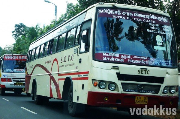 "Ultra Deluxe" Bus of the State Express Transport Corporation Tamil Nadu