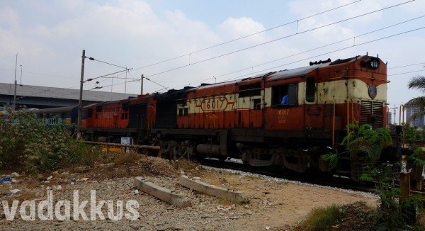 Picture of the Karnataka Express headed by the MLY ALCO Twins