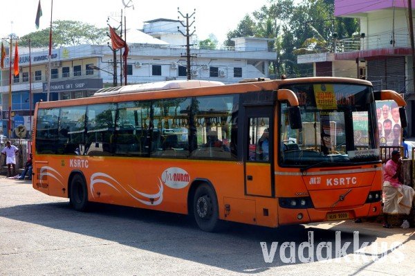 Kerala KSRTC Low Floor AC Volvo bus JNK 27