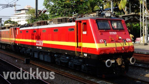 Freshly painted electric locomotive WAP4 22269