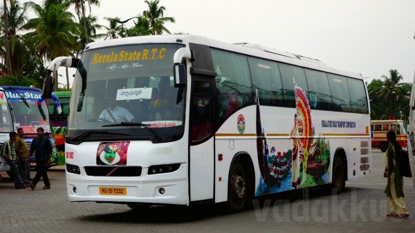Rare Photo of RA102 Kerala KSRTC's old Volvo B7R now in Kerala Tourism's livery