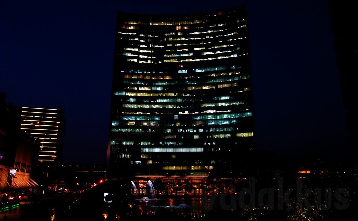 Photo of Bangalore World Trade Center Tower at Night