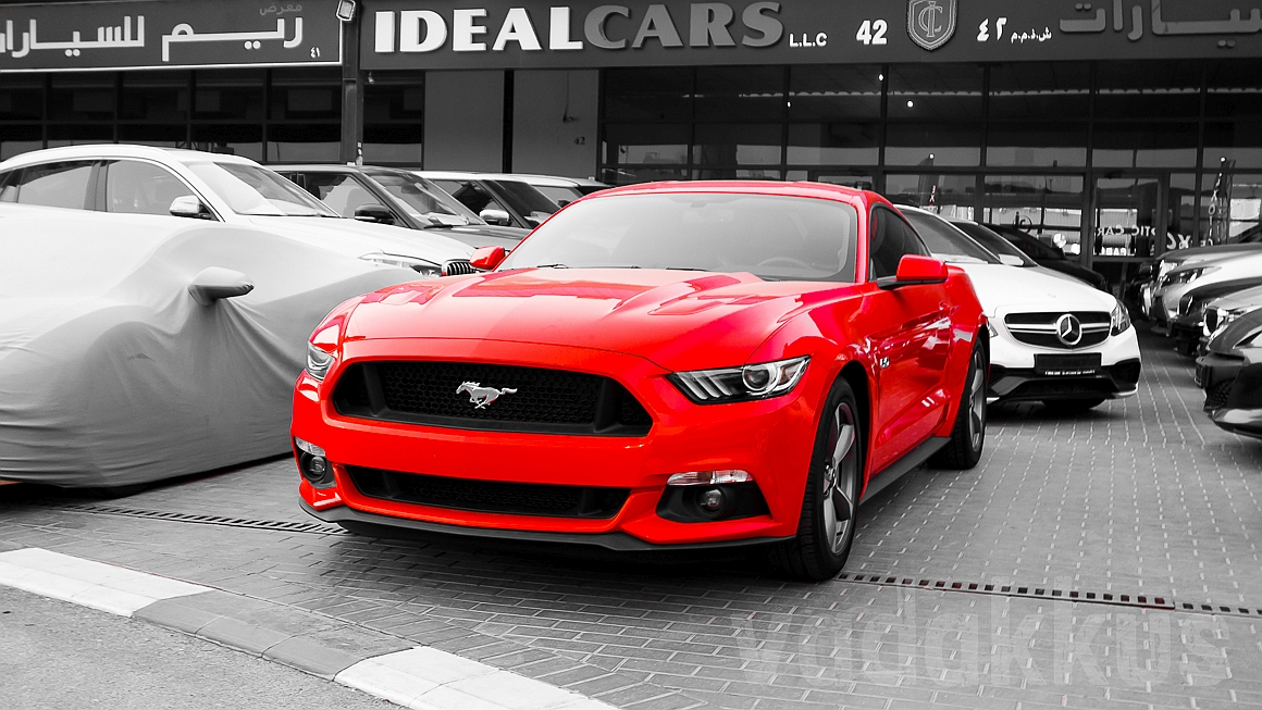 A Red 2016 Ford Mustang for Sale at Dubai’s Al Aweer Market – Fottams!
