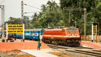 2017 photo Kochuveli Bangalore express ICF coaches WAP4 locomotive