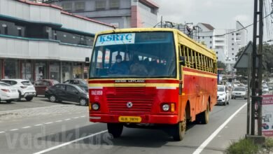 Kerala-KSRTC-old-red-Ordinary-bus-Kottayam-Pala-Erattupetta