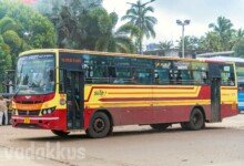 New Kerala KSRTC Swift Superfast bus at Vyttila