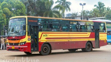 New Kerala KSRTC Swift Superfast bus at Vyttila