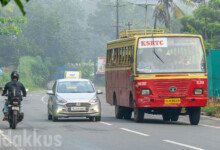 Old KSRTC red Ordinary bus RNC 392 Tata