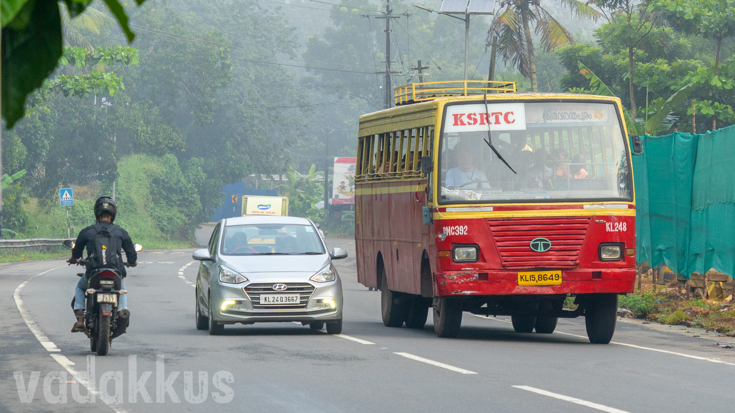 Old KSRTC red Ordinary bus RNC 392 Tata