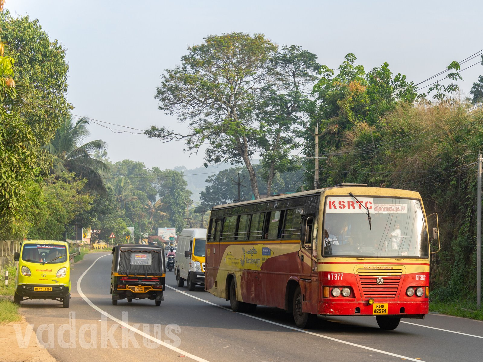 KSRTC Kondody Fast Passenger AT 377 Ponkunnam