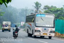 KSRTC Super Deluxe Airbus ATC 196 from Mananthavady to Trivandrum on a misty morning