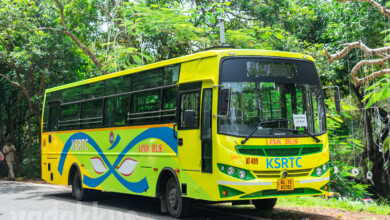 New KSRTC Link Bus Fast Passenger in yellow hi-tech livery