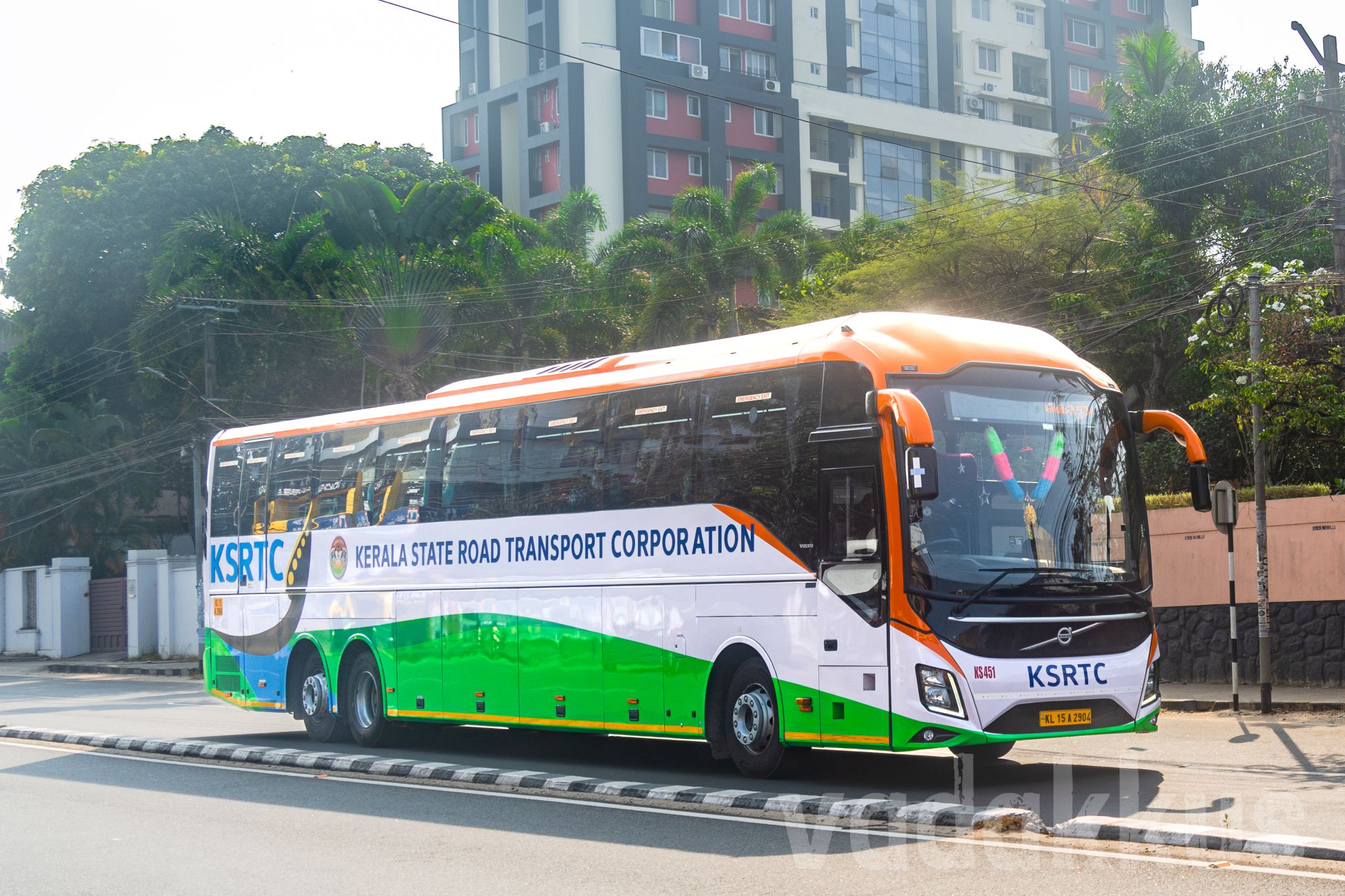New Kerala KSRTC Volvo 9600 SLX seater multi-axle bus KS451