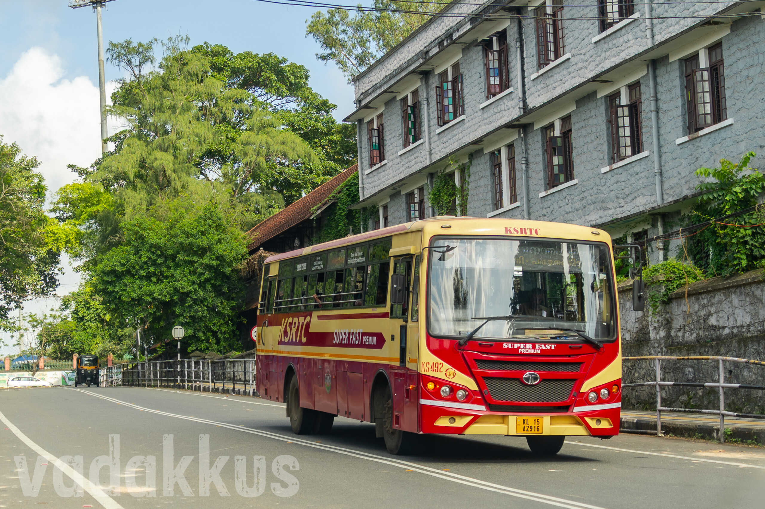 Kerala KSRTC Premium Superfast class bus KS492 Kumily Trivandrum