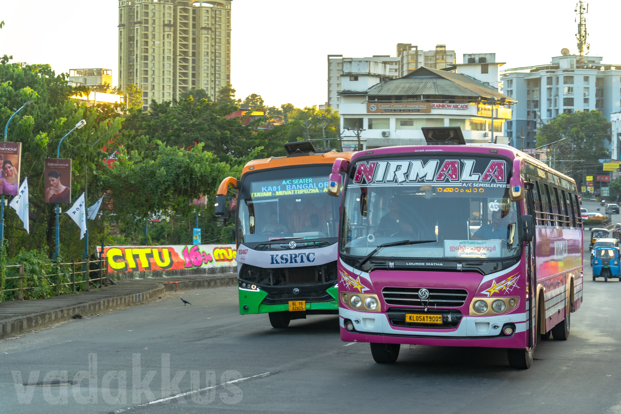 KSRTC KS467 AC Seater Pathanamthitta Bangalore Nirmala AC Private bus Kottayam Chandanakkampara